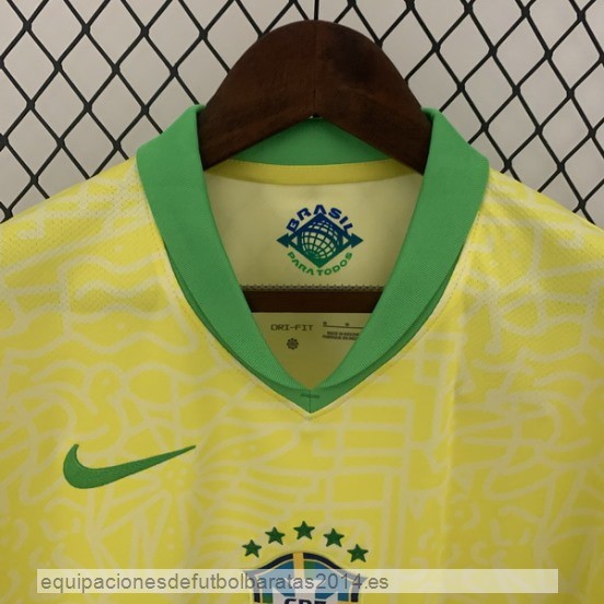 Nuevo Tailandia 1ª Camiseta Brasil 2024 Amarillo Baratas